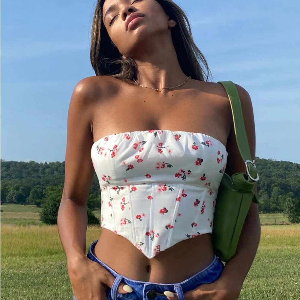 Princess Polly Floral Bustier Top